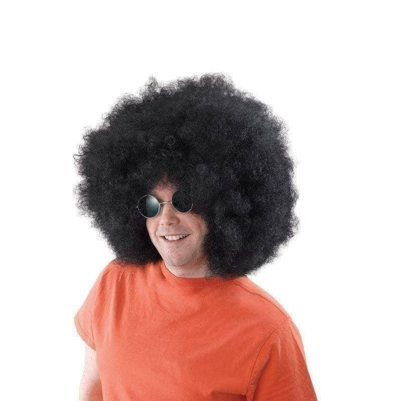 Unisex Mega Black Afro Wig for Special Occasions
