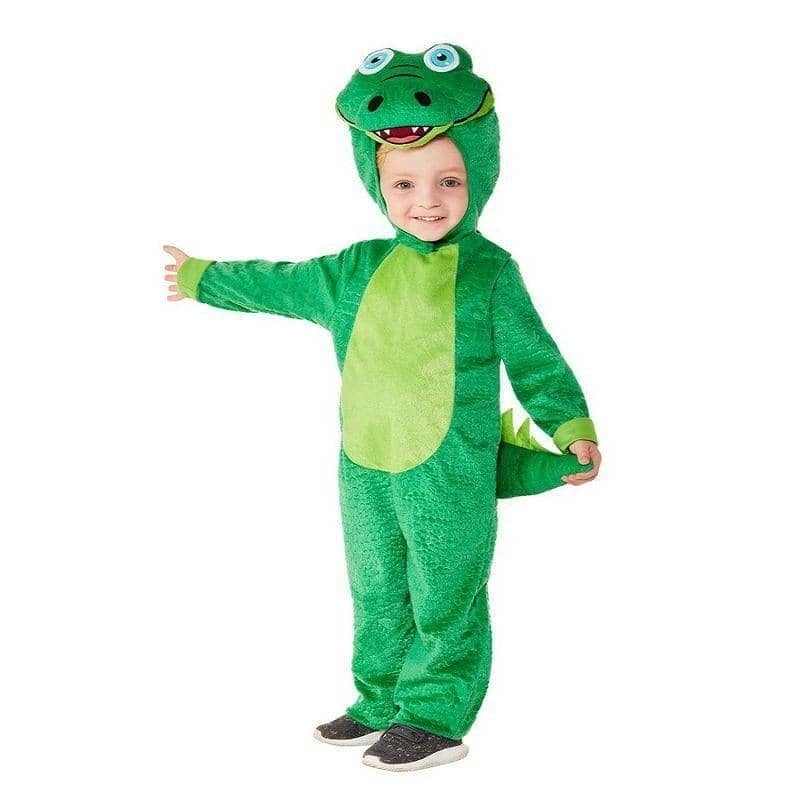 Adorable Toddler Green Crocodile Jumpsuit Costume