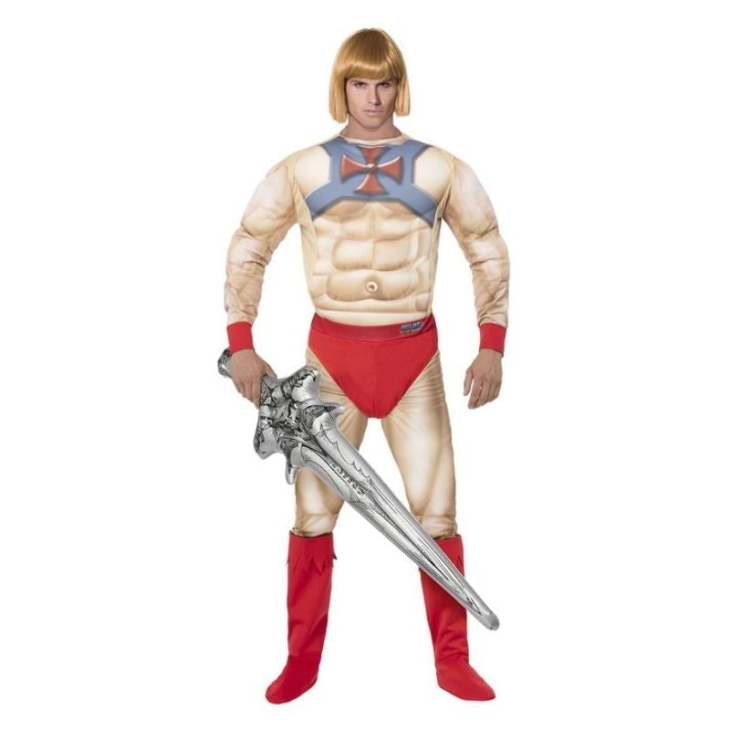 Licensed Adult He-Man Orange EVA Chest Jumpsuit Costume