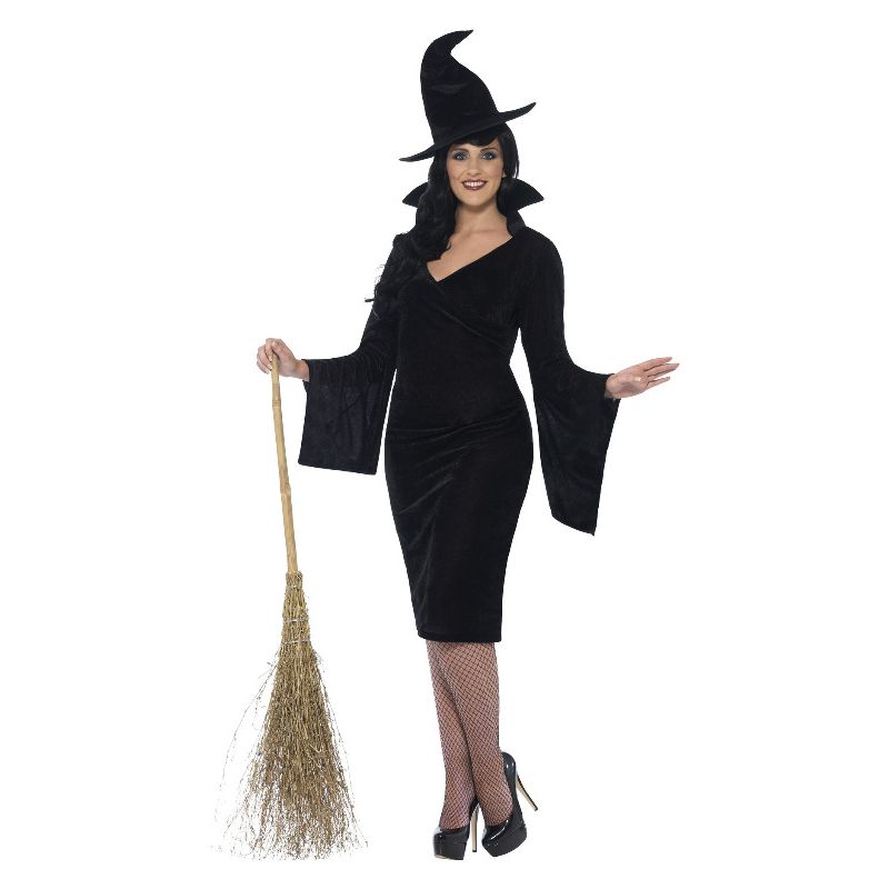 Adult Female Black Curves Halloween Witch Costume by Smiffys