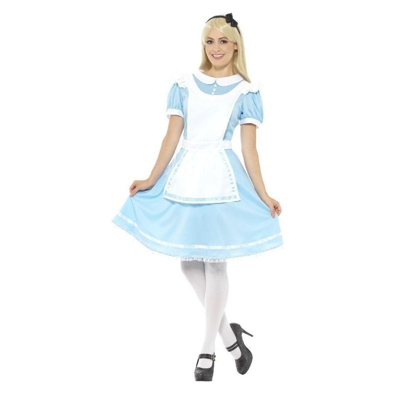 Adult Blue Dress Alice in Wonderland Princess Costume for Women
