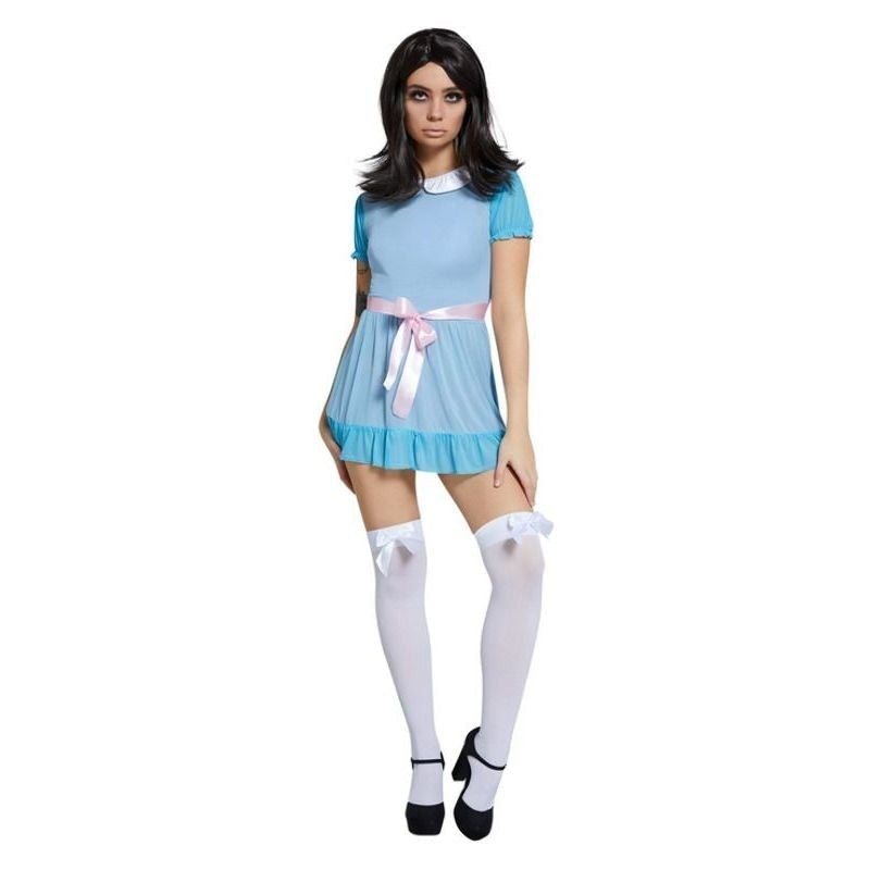Adult Blue Freaky Twin Fever Costume for Spooky Look