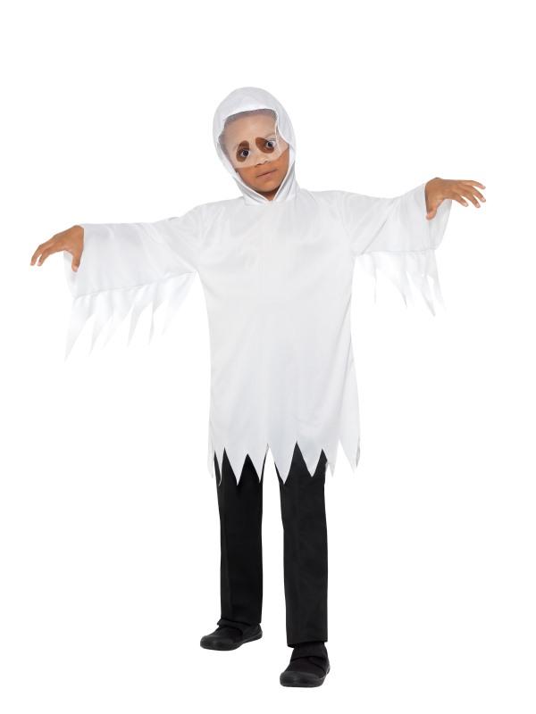 Smiffys Kids' White Unisex Ghost Costume for Halloween