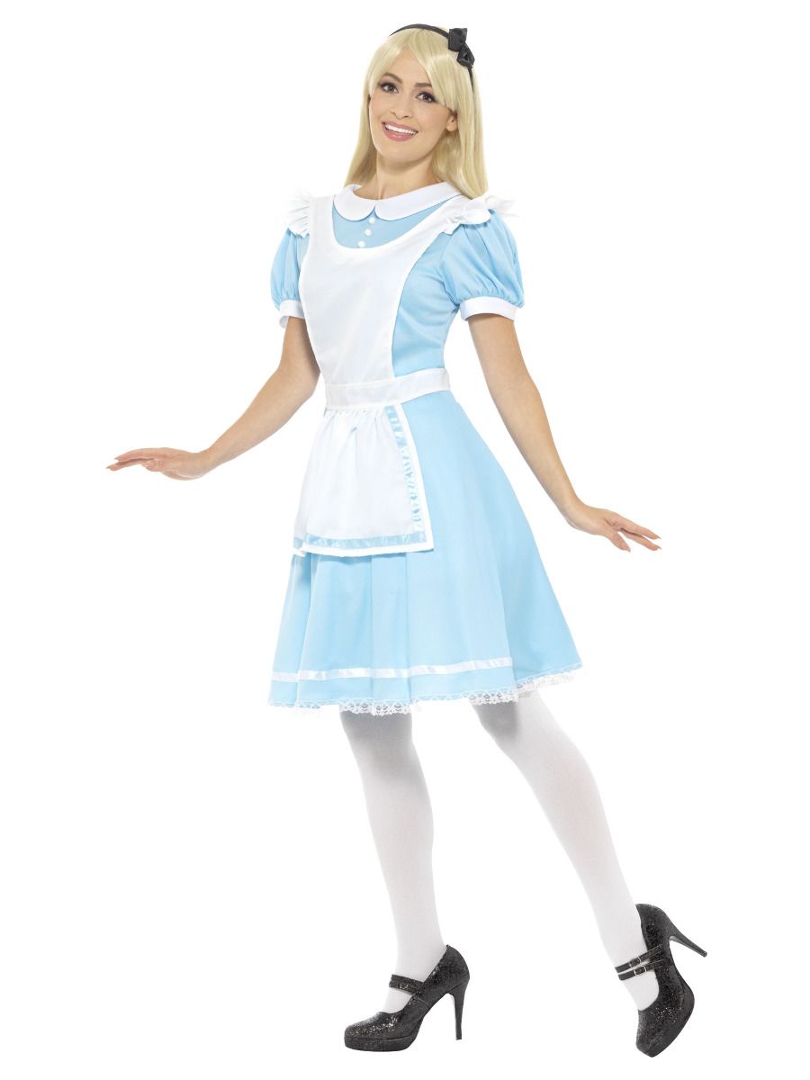 Adult Blue Dress Alice in Wonderland Princess Costume for Women