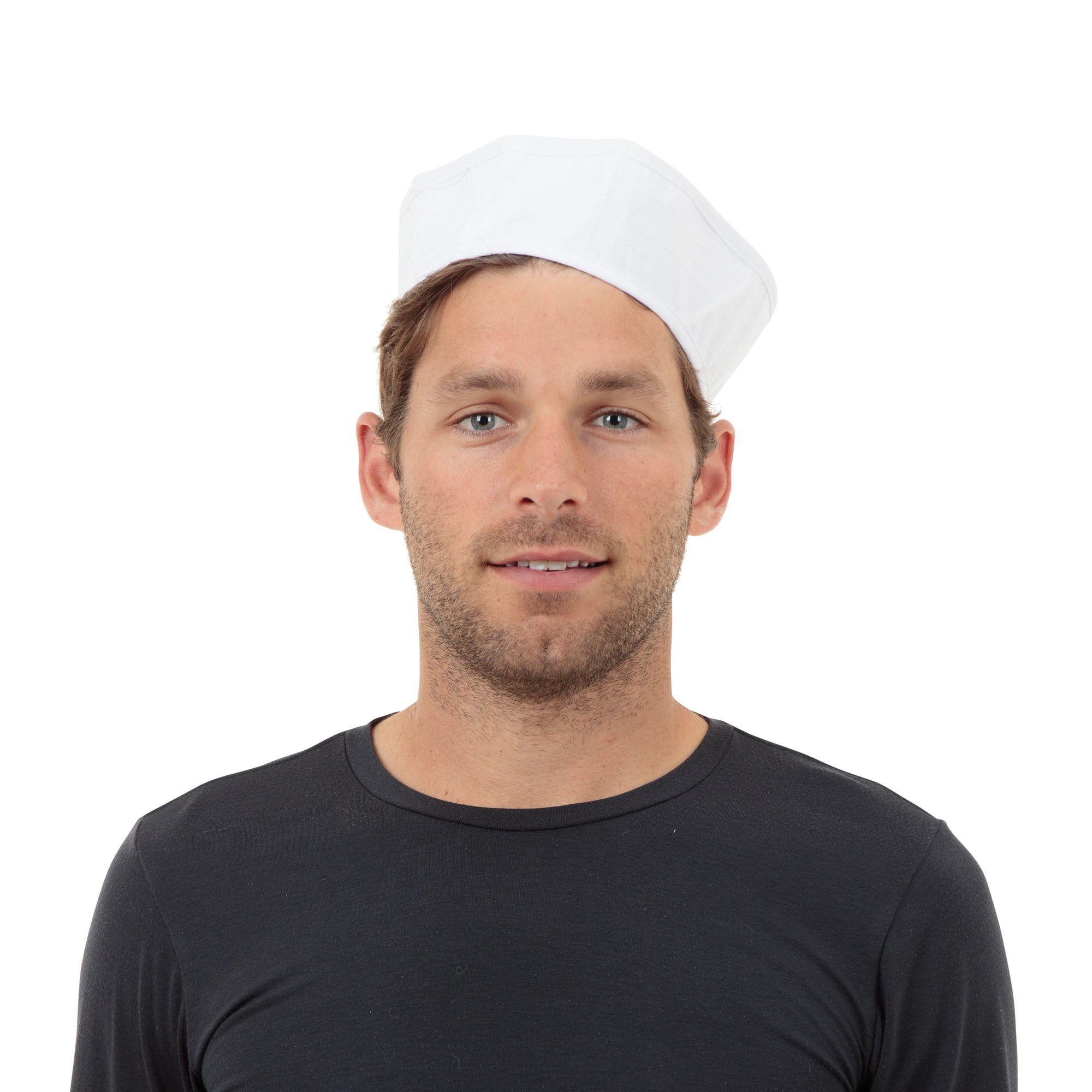 Navy-Style White Doughboy Sailor Hat for Themed Events