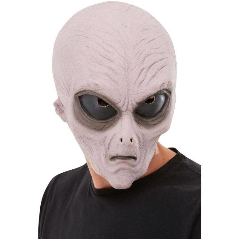 Adult Unisex Pale Purple Latex Alien Mask for Halloween