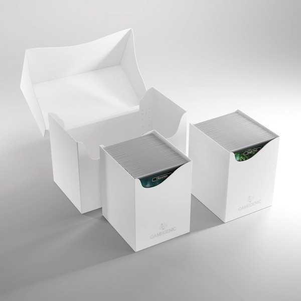 Large-Scale White Double-Deck Card Holder 200+ XL for Efficient Card Storage